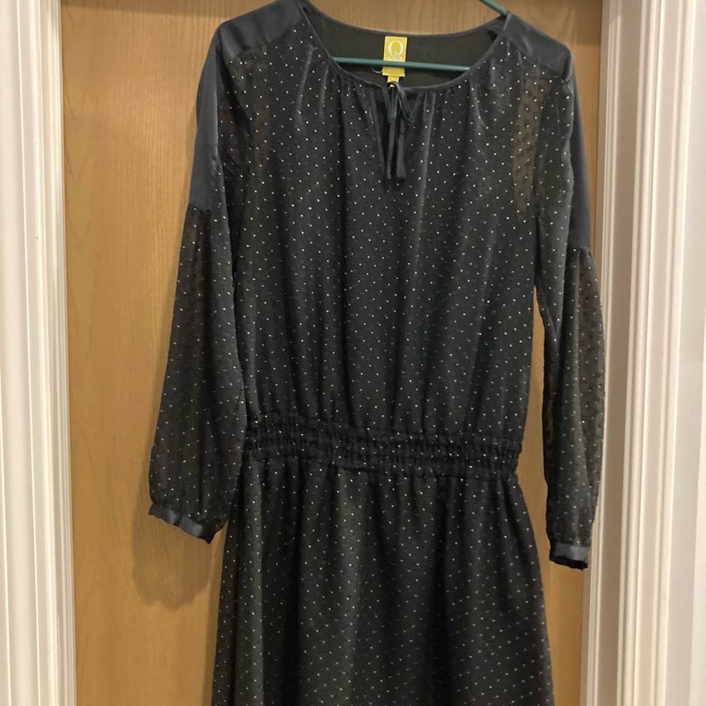 Black knee length dress